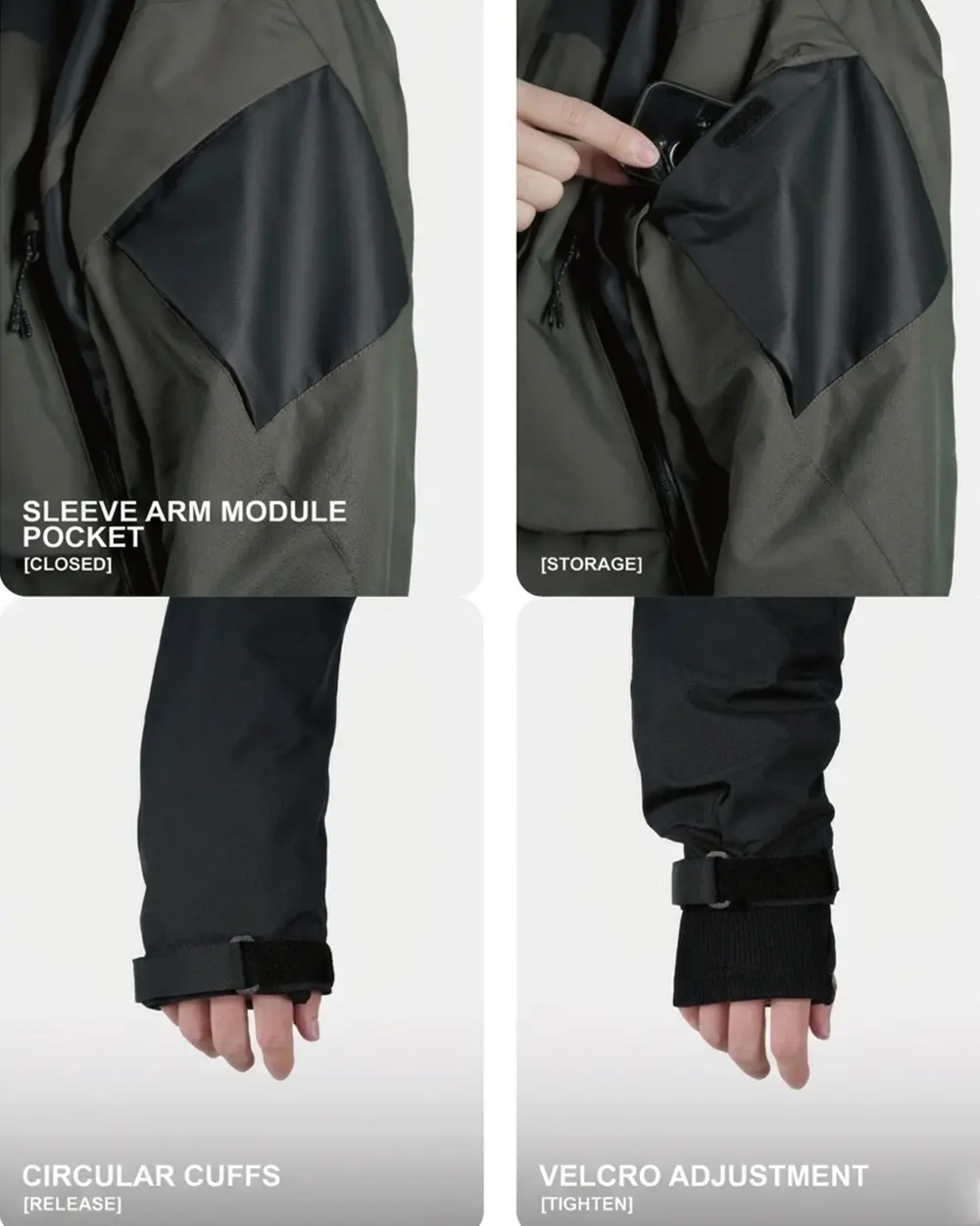 3-in-1 Hard Shell Techwear Jacket "Fortress" - Image 22