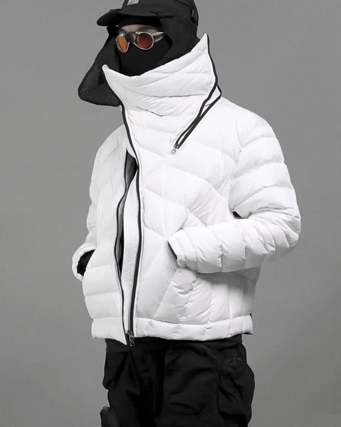Asymmetrical down jacket "Yashima" - Image 11
