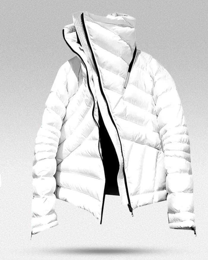 Asymmetrical down jacket "Yashima" - Image 4