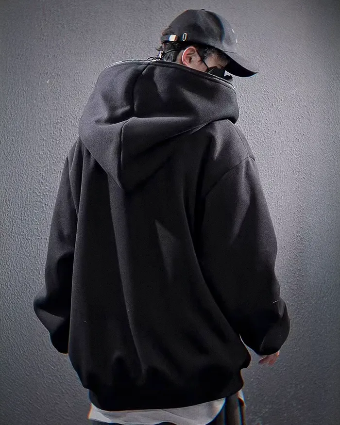 Asymmetrical zipper hoodie "Ama" - Image 5