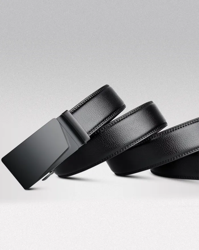 Automatic buckle leather belt "Kozu" - Image 3