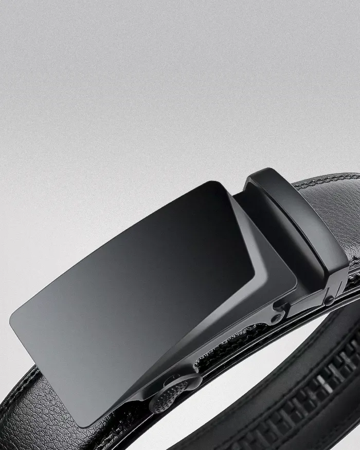 Automatic buckle leather belt "Kozu" - Image 4