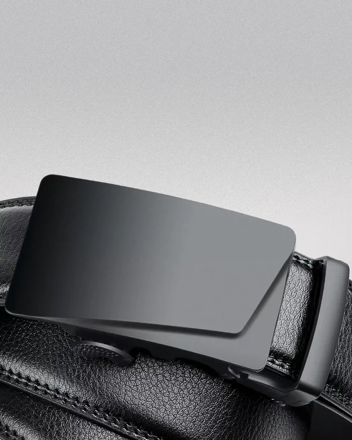 Automatic buckle leather belt "Kozu" - Image 5