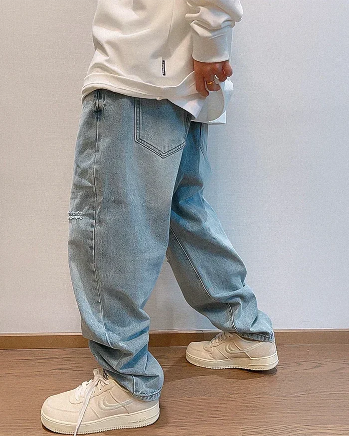 Baggy blue jeans men's "Miyoshi" - Image 10
