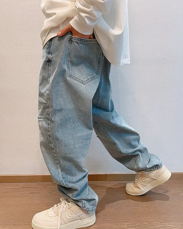 Baggy blue jeans men's "Miyoshi" - Image 11