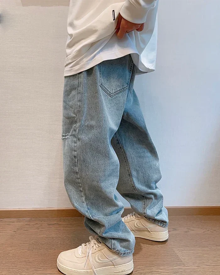 Baggy blue jeans men's "Miyoshi" - Image 3