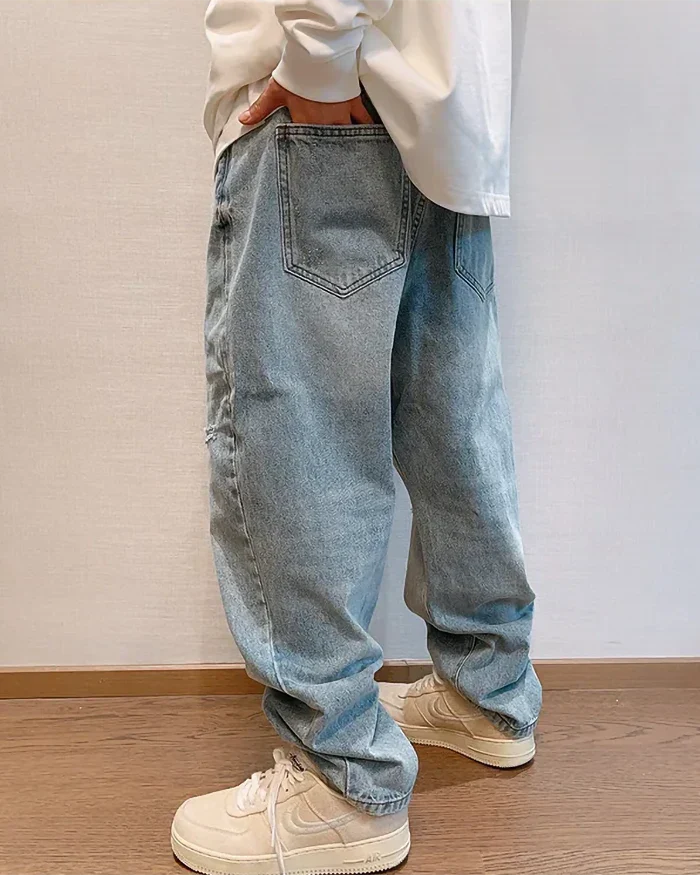 Baggy blue jeans men's "Miyoshi" - Image 5
