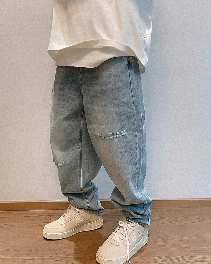 Baggy blue jeans men's "Miyoshi" - Image 6