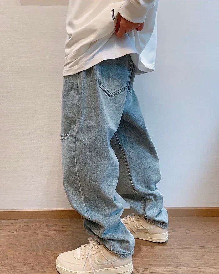 Baggy blue jeans men's "Miyoshi" - Image 9