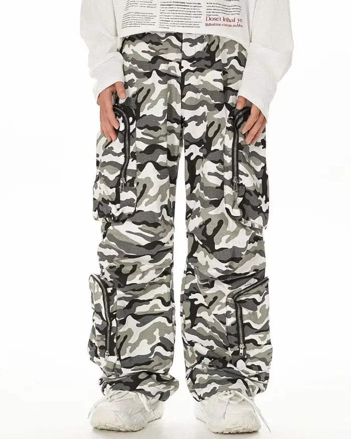 Baggy camo cargo pants "Suwa" - Image 4