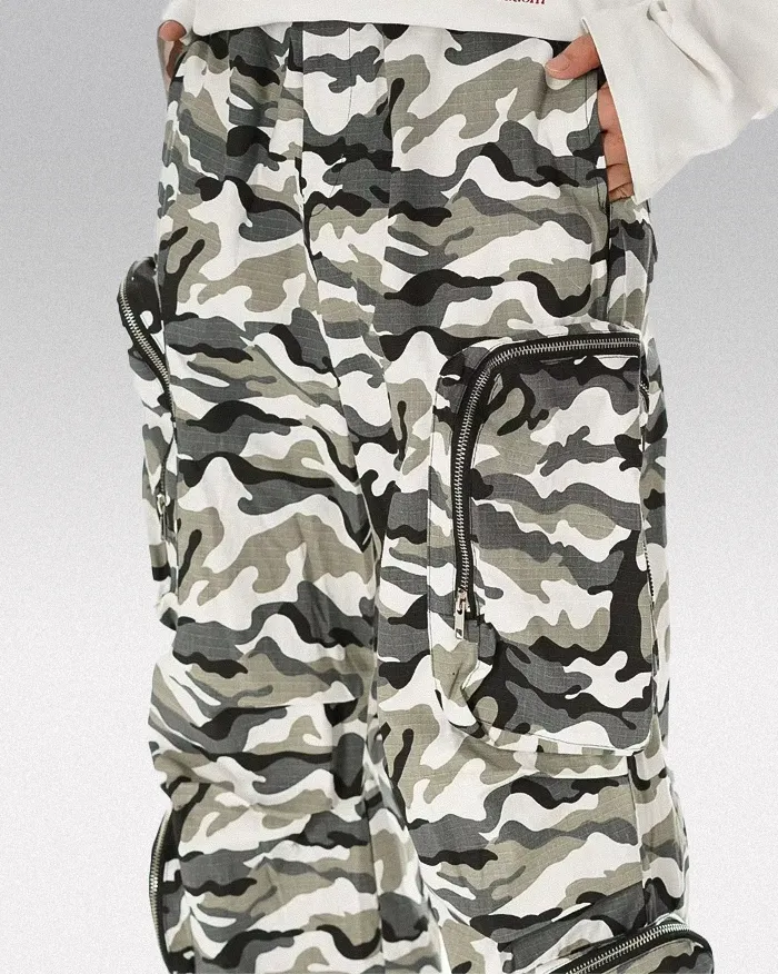 Baggy camo cargo pants "Suwa" - Image 6