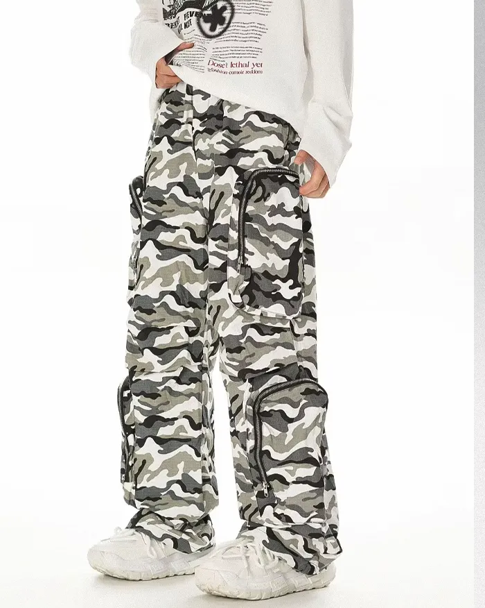 Baggy camo cargo pants "Suwa" - Image 8