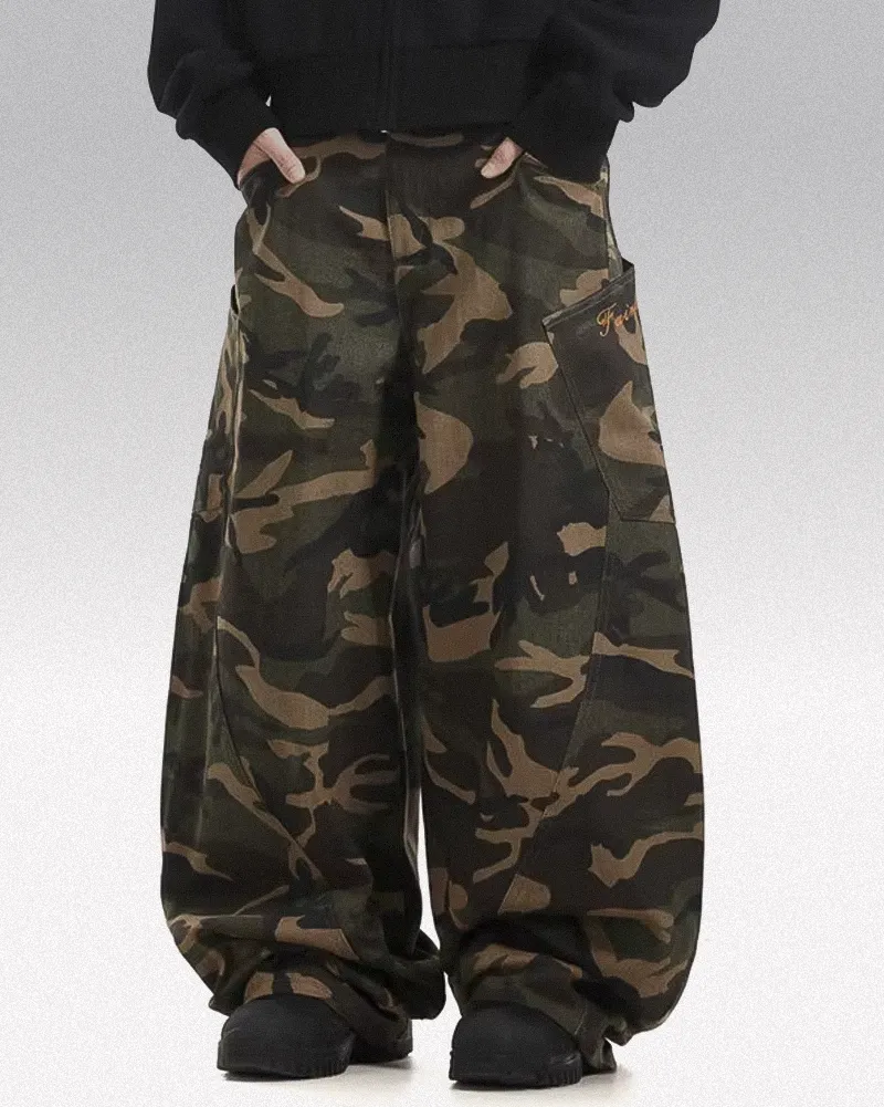 Baggy camo pants "Kogane" - Image 2