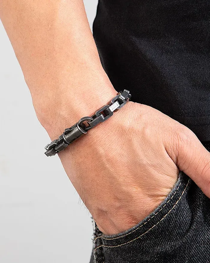 Bike chain bracelet men's "Quade" - Image 6