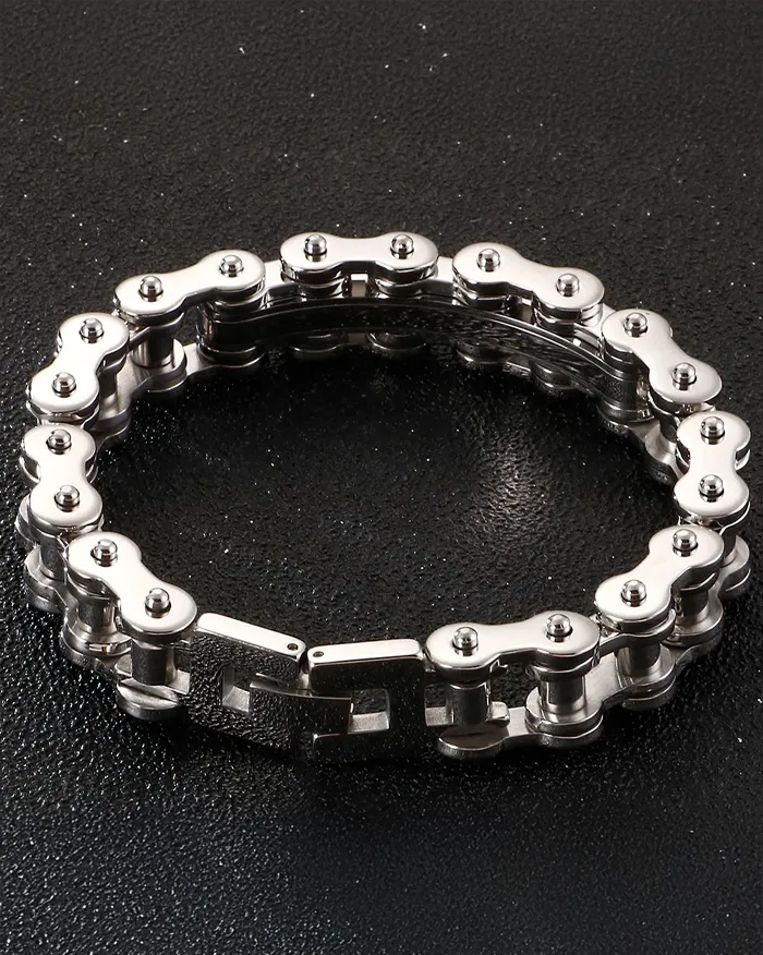 Bike Chain Bracelet  "Nyx" - Image 4
