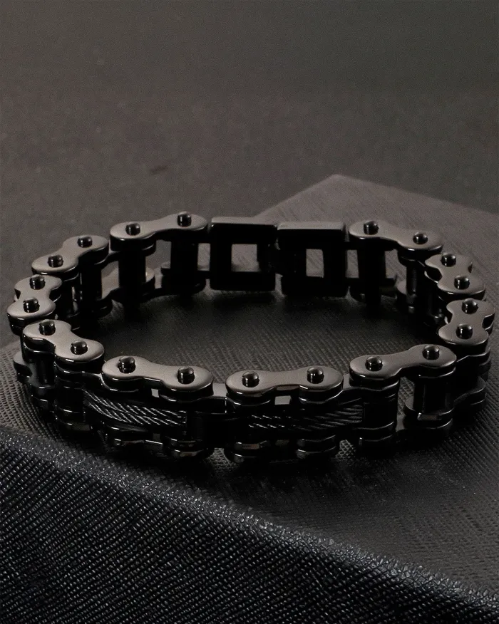 Bike Chain Bracelet  "Nyx" - Image 5