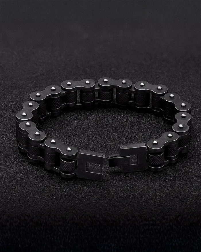 Biker Chain Bracelet "Vorn" - Image 3