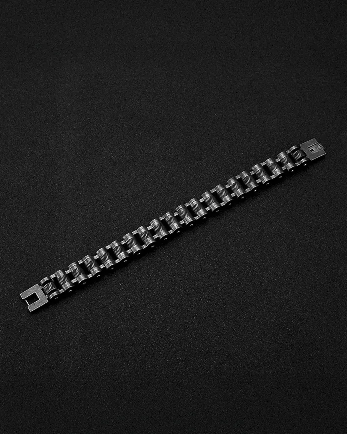 Biker Chain Bracelet "Vorn" - Image 4