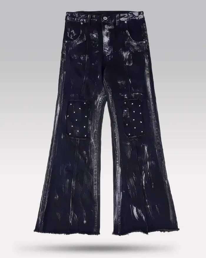 Black baggy jeans y2k "Kanazawa" - Image 5