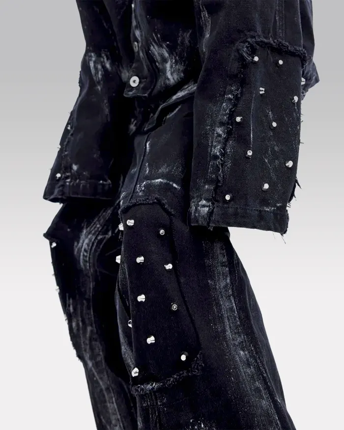 Black baggy jeans y2k "Kanazawa" - Image 6