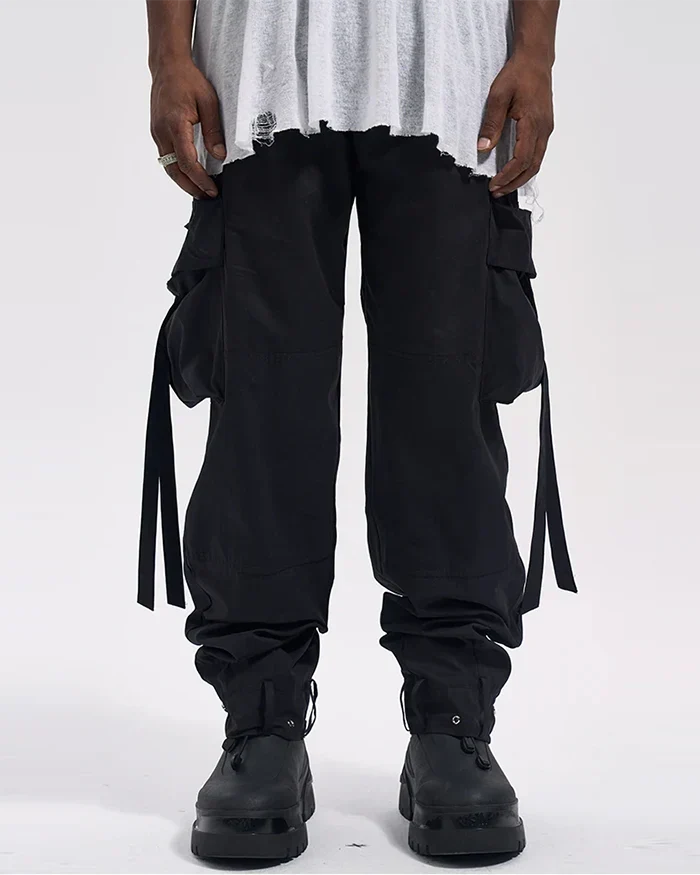 Black cargo pants "Annaka" - Image 6