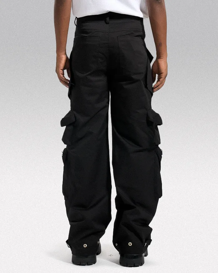 Black cargo pants y2k "Kamago" - Image 2