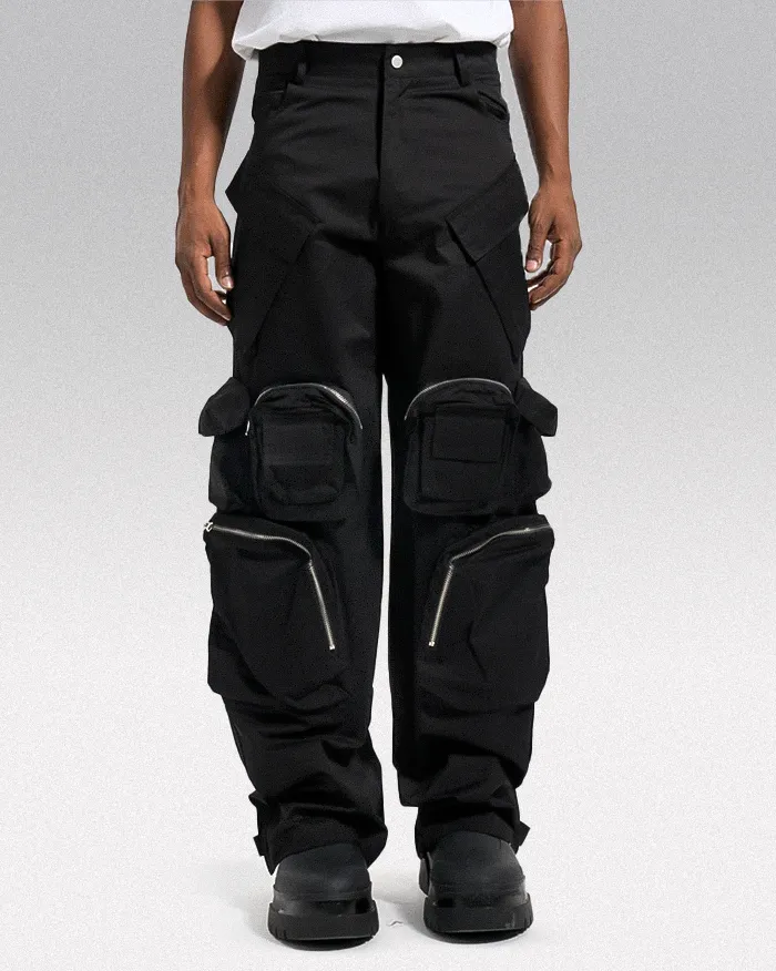 Black cargo pants y2k "Kamago" - Image 6