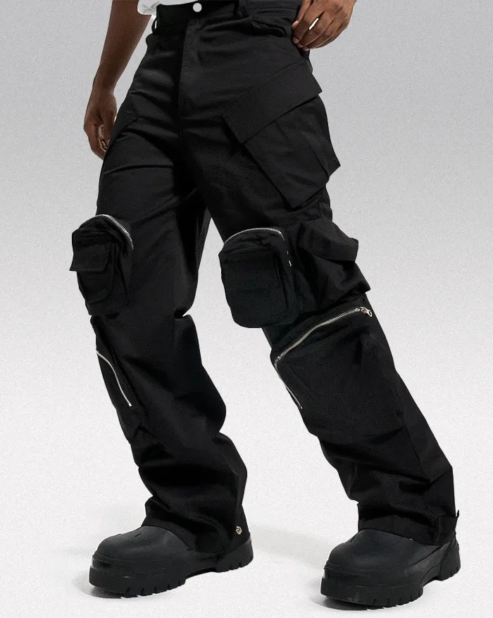 Black cargo pants y2k "Kamago" - Image 7