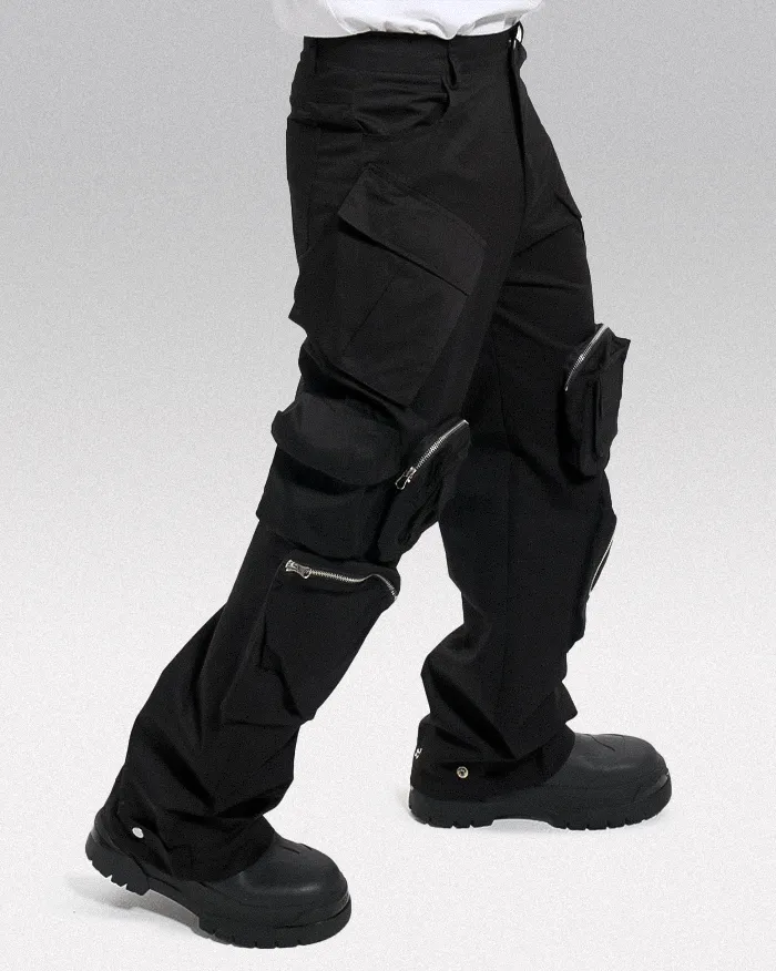 Black cargo pants y2k "Kamago" - Image 8