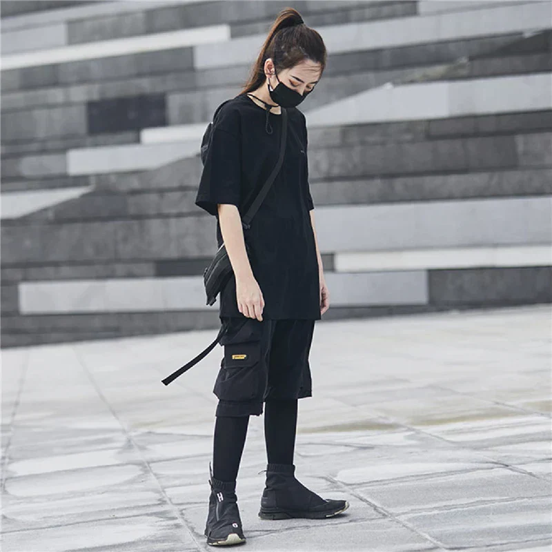 Black Cargo Shorts Men "Michika" - Image 3