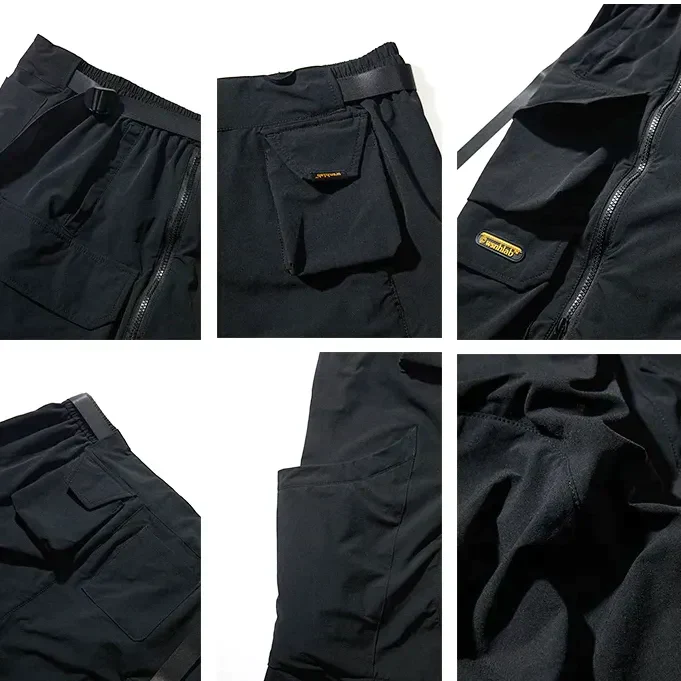 Black Cargo Shorts Men "Michika" - Image 6