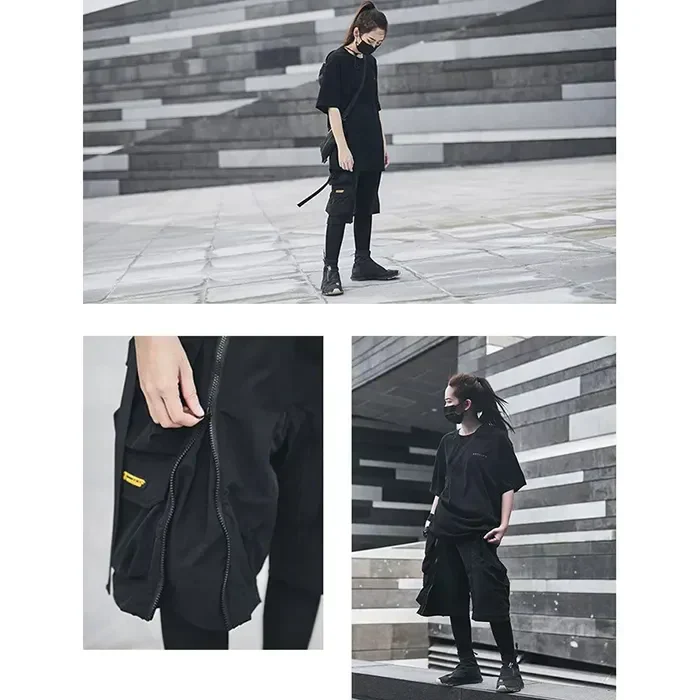 Black Cargo Shorts Men "Michika" - Image 7