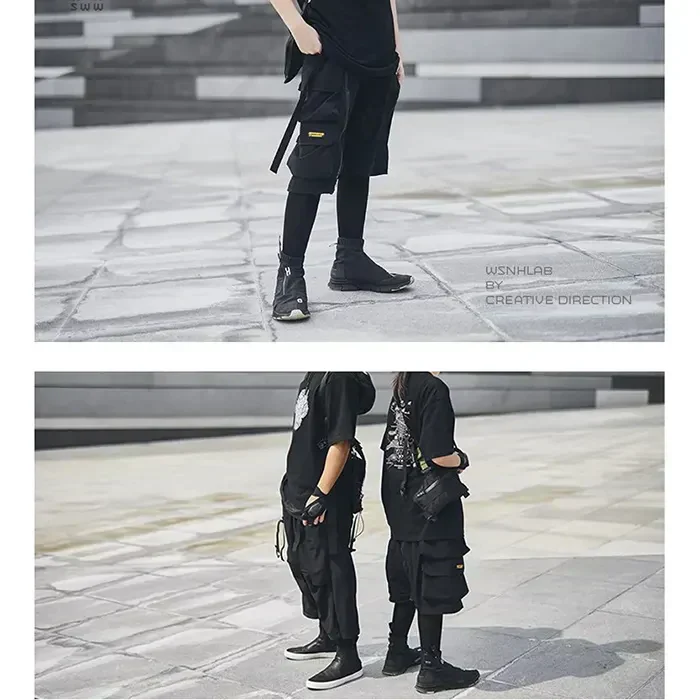 Black Cargo Shorts Men "Michika" - Image 8
