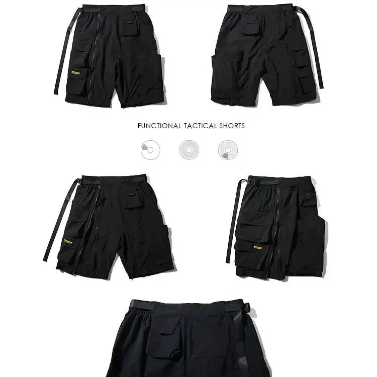 Black Cargo Shorts Men "Michika" - Image 9