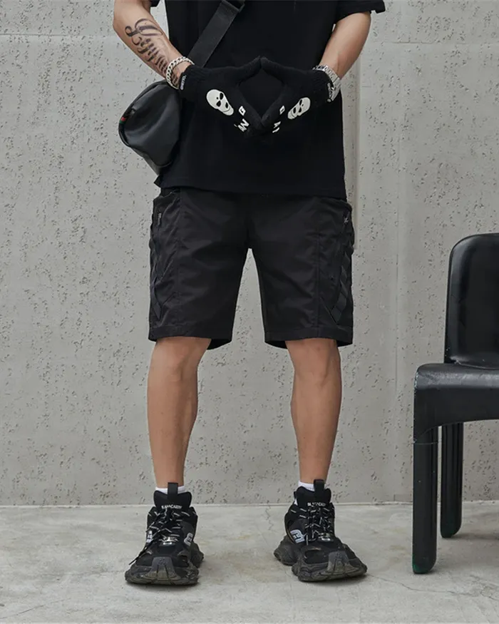 Black cargo shorts mens "Wabashi" - Image 10