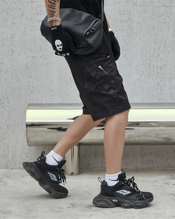 Black cargo shorts mens "Wabashi" - Image 11