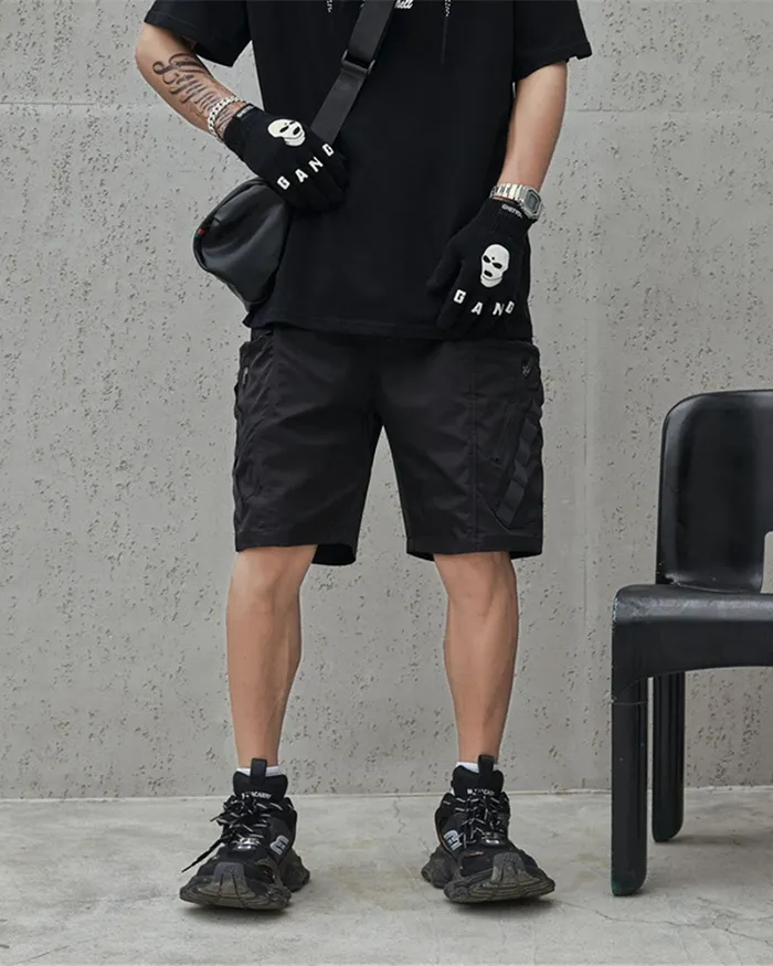 Black cargo shorts mens "Wabashi" - Image 12