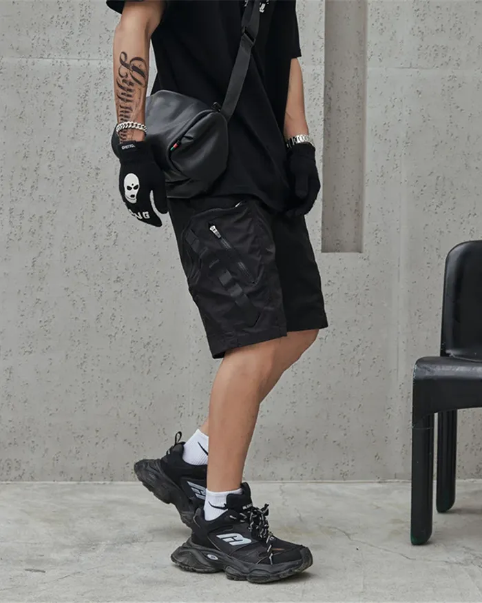 Black cargo shorts mens "Wabashi" - Image 15