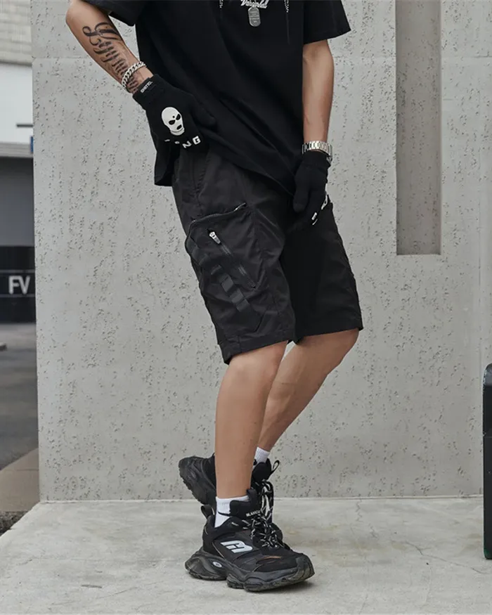 Black cargo shorts mens "Wabashi" - Image 8