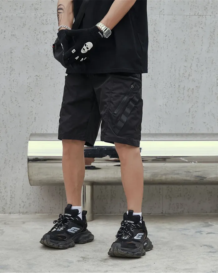 Black cargo shorts mens "Wabashi" - Image 9