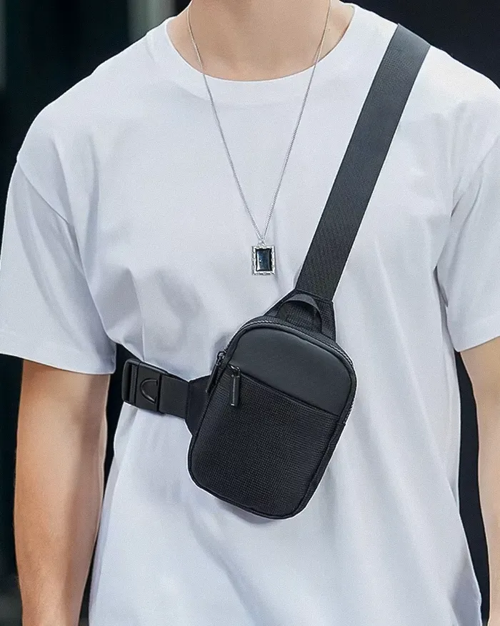 Black crossbody sling bag "Kodayo" - Image 3