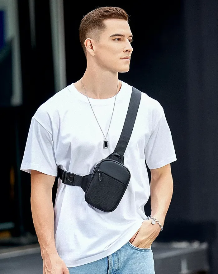 Black crossbody sling bag "Kodayo" - Image 5