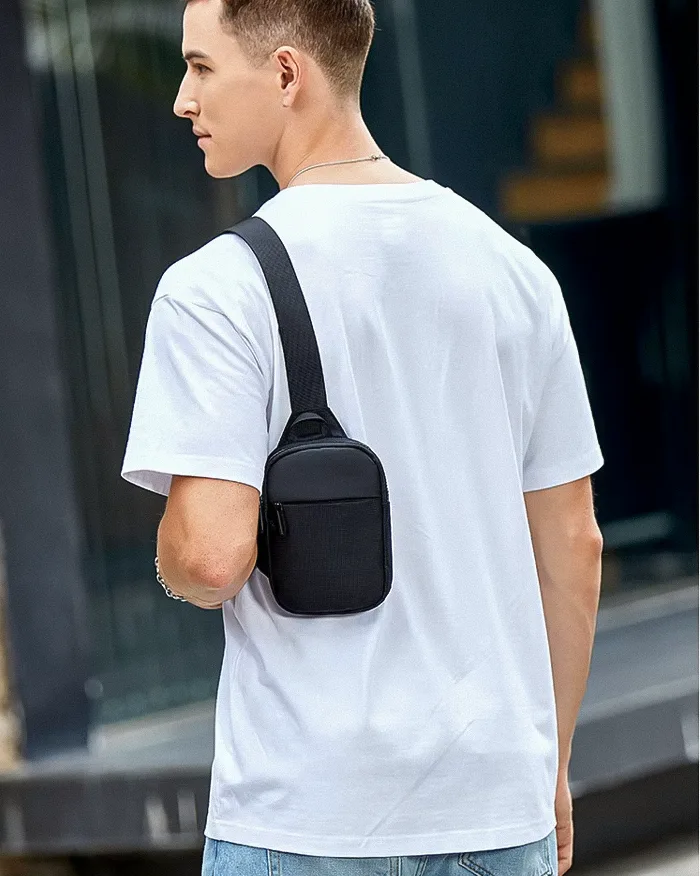 Black crossbody sling bag "Kodayo" - Image 6