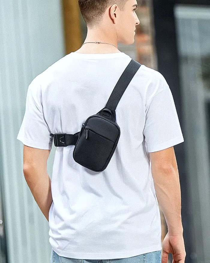 Black crossbody sling bag "Kodayo" - Image 9