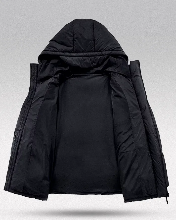 Black down jacket "Chitoye" - Image 3