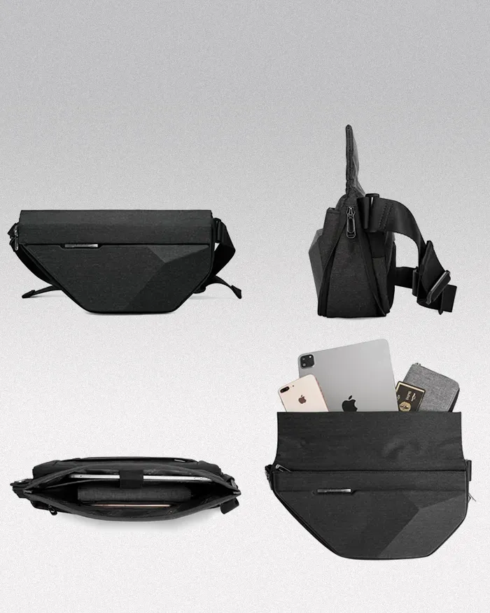 Black fanny pack crossbody "Kochi" - Image 3
