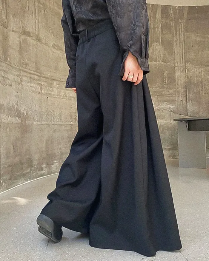 Black Hakama Pants "Koyama" - Image 4