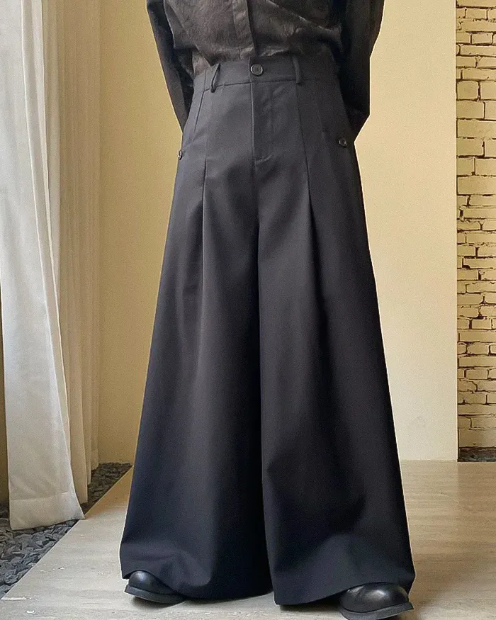 Black Hakama Pants "Koyama" - Image 5