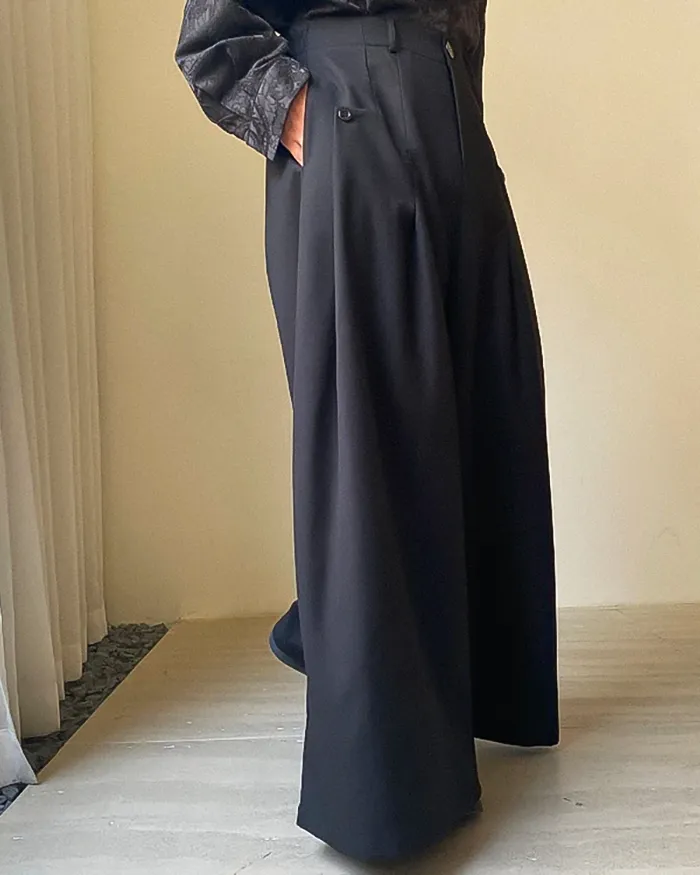 Black Hakama Pants "Koyama" - Image 6