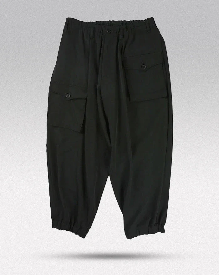 Black harem pants "Aizuwa" - Image 5